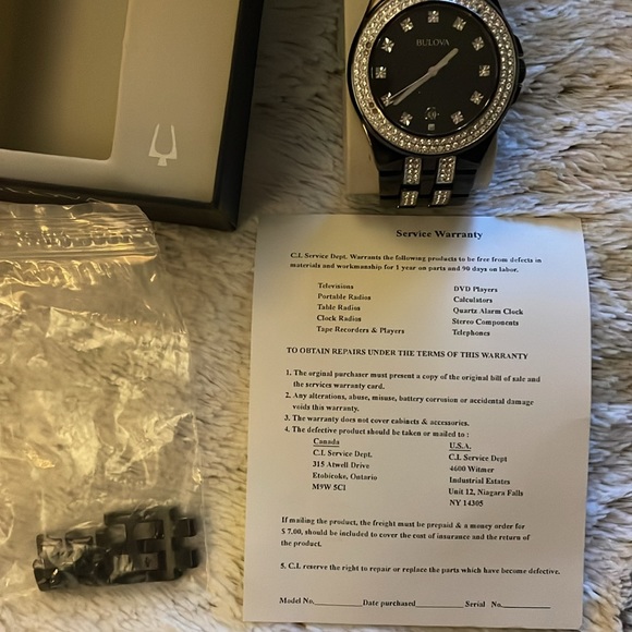 Bulova Date Diamond and Crystal Men’s Dress Watch - Picture 4 of 15